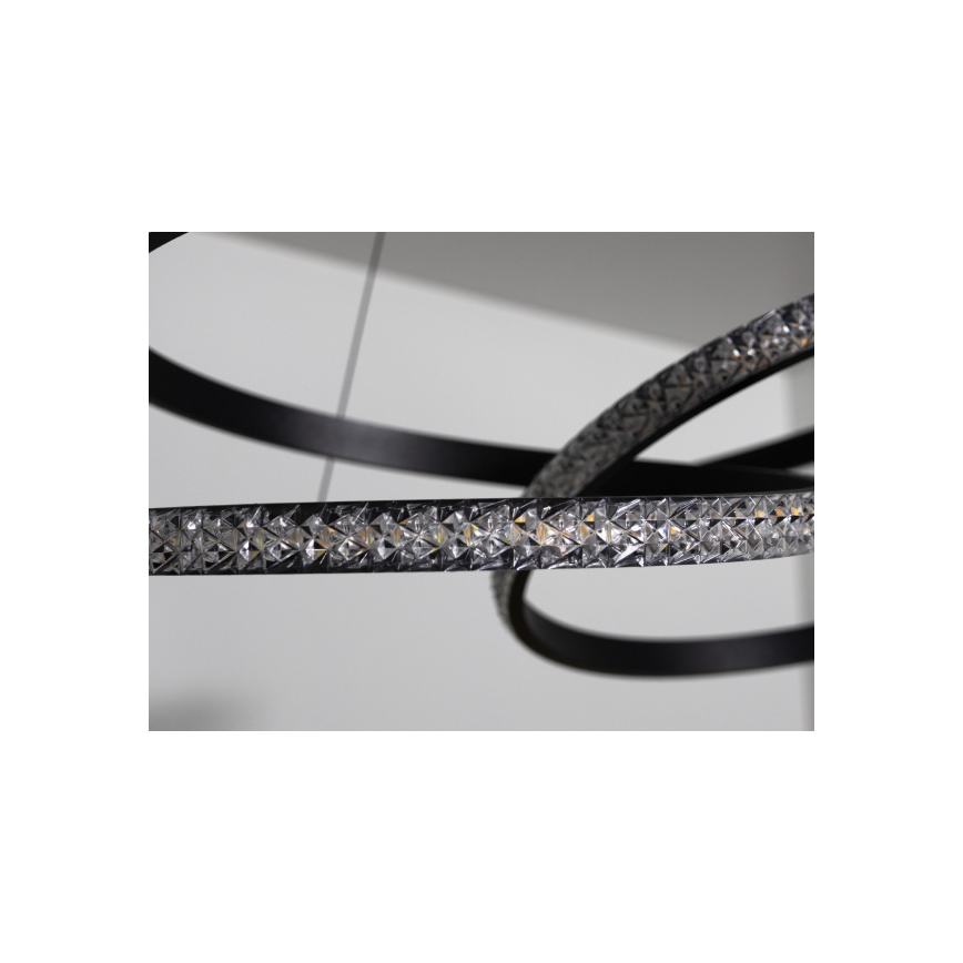 LED ściemnialny żyrandol na lince LED/90W/230V 3000-6500K śr. 47 cm + pilot zdalnego sterowania