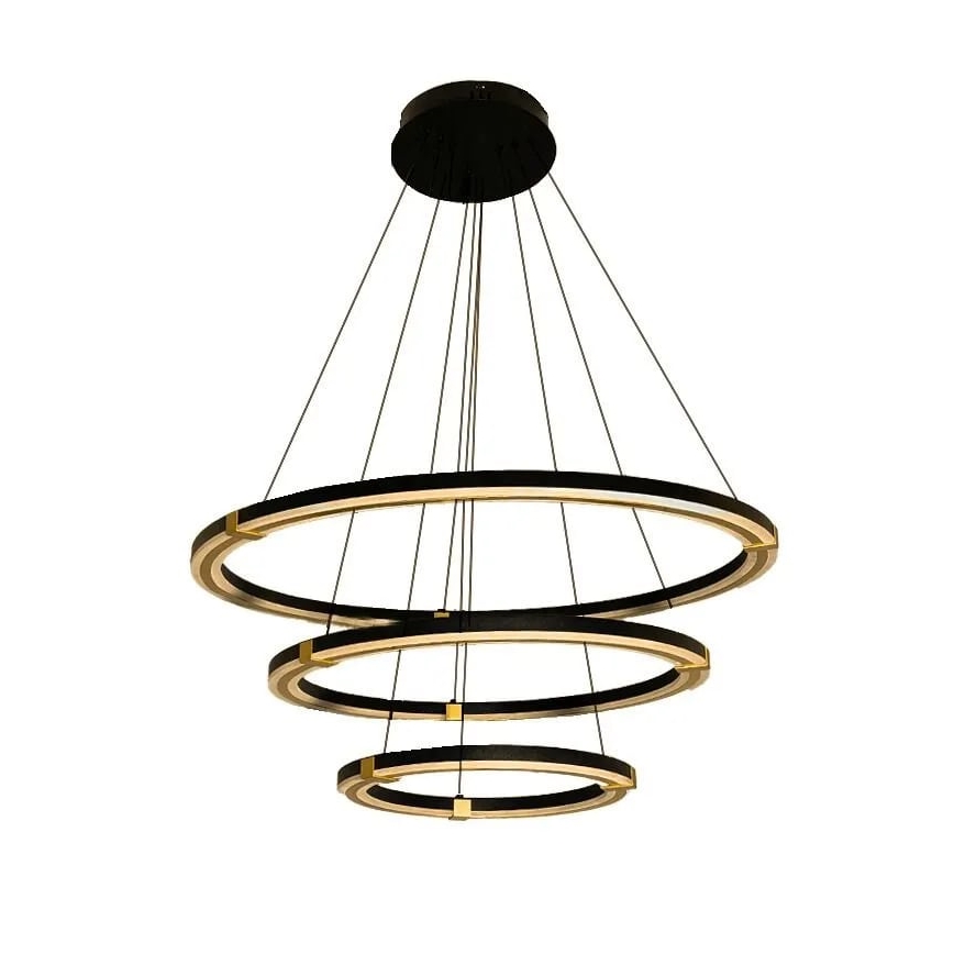 Lampa sufitowa LED ściemnialna na linkach LED/235W/230V 3000-6500K śr. 80 cm + pilot do zdalnego sterowania