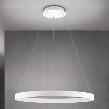 LED ściemnialny żyrandol na przewodzie KOLK LED/80W/230V 2700/3000/4000K śr. 80 cm biały