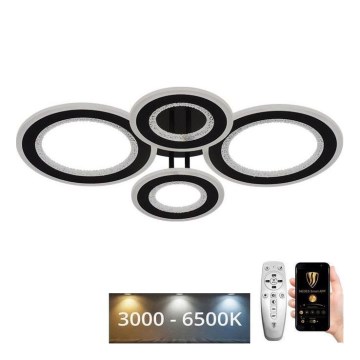 LED Ściemnialny żyrandol natynkowy LED/100W/230V 3000-6500K + pilot zdalnego sterowania