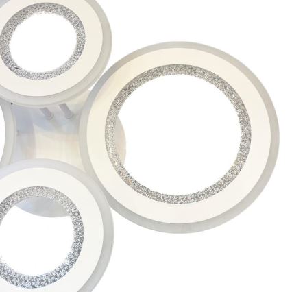 LED Ściemnialny żyrandol natynkowy LED/100W/230V 3000-6500K + pilot zdalnego sterowania
