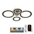 LED Ściemnialny żyrandol natynkowy LED/100W/230V 3000-6500K + pilot zdalnego sterowania
