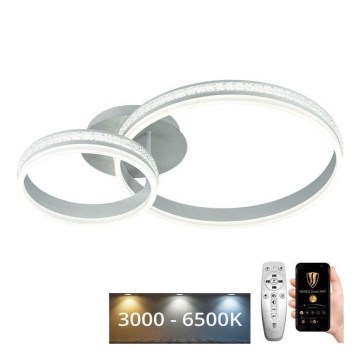LED Ściemnialny żyrandol natynkowy LED/110W/230V 3000-6500K + pilot zdalnego sterowania