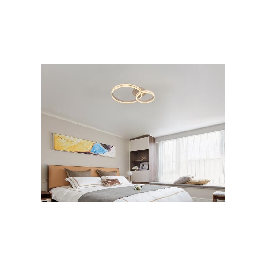 LED Ściemnialny żyrandol natynkowy LED/110W/230V 3000-6500K + pilot zdalnego sterowania