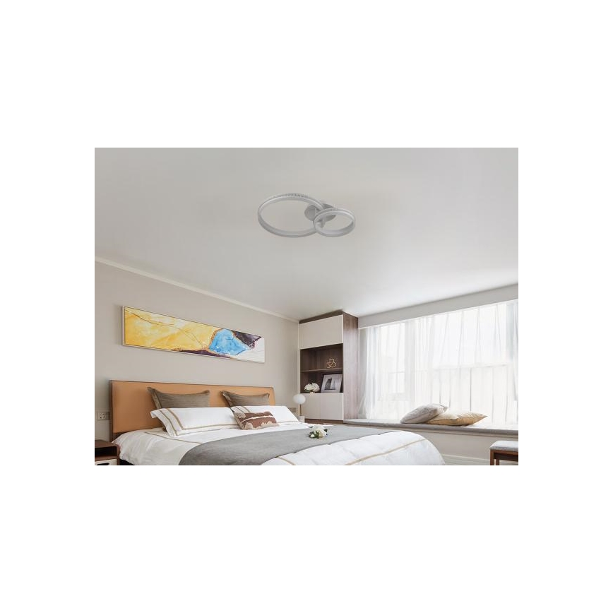 LED Ściemnialny żyrandol natynkowy LED/110W/230V 3000-6500K + pilot zdalnego sterowania