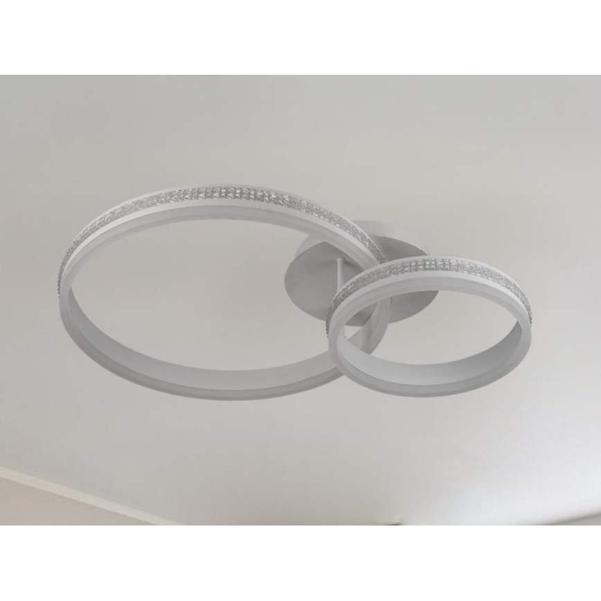 LED Ściemnialny żyrandol natynkowy LED/110W/230V 3000-6500K + pilot zdalnego sterowania