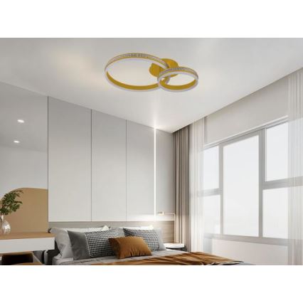 LED ściemnialny żyrandol natynkowy LED/110W/230V 3000-6500K + pilot zdalnego sterowania