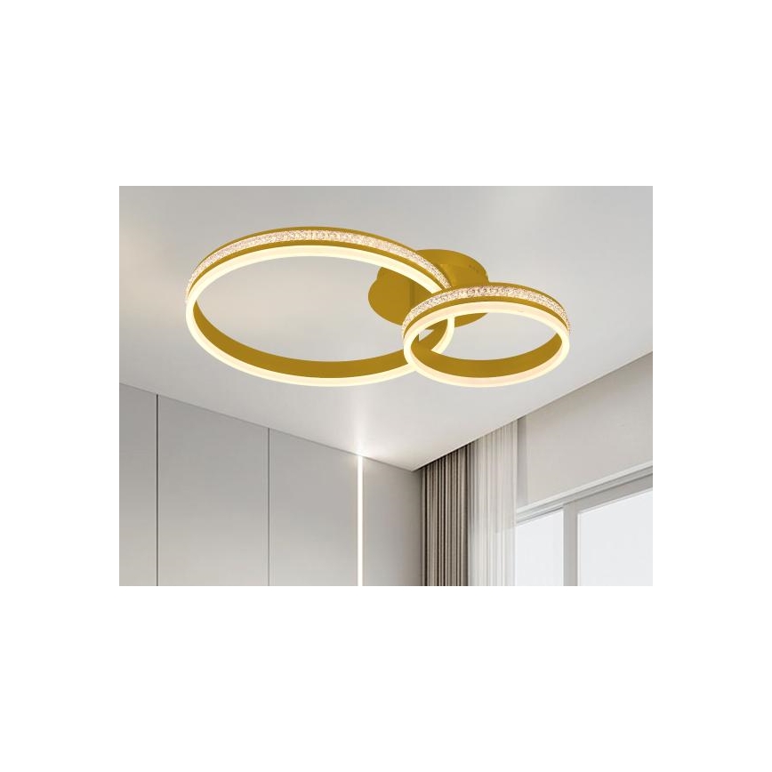 LED ściemnialny żyrandol natynkowy LED/110W/230V 3000-6500K + pilot zdalnego sterowania
