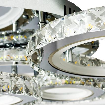 LED Ściemnialny żyrandol natynkowy LED/120W/230V 3000-6500K + pilot zdalnego sterowania
