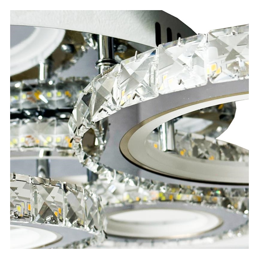 LED Ściemnialny żyrandol natynkowy LED/120W/230V 3000-6500K + pilot zdalnego sterowania