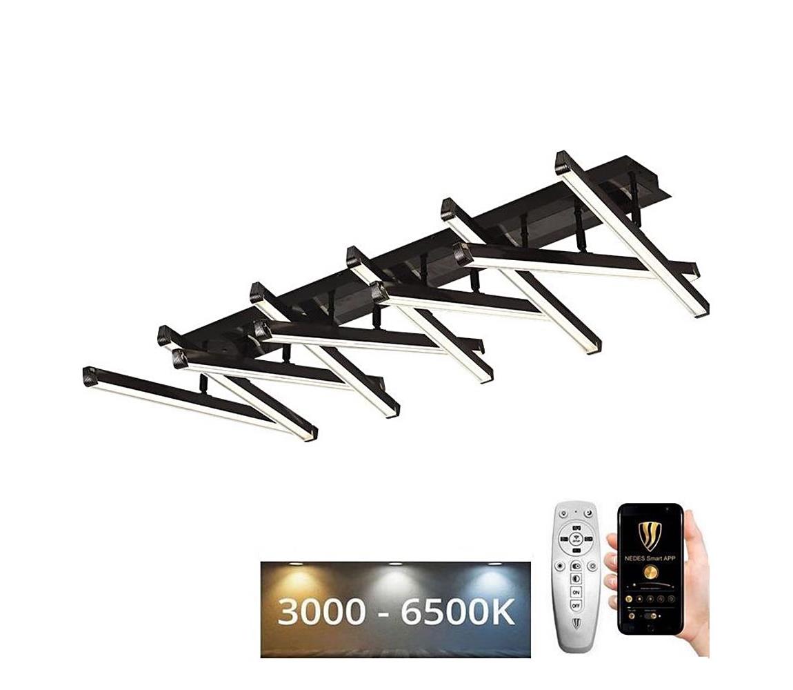 LED Ściemnialny żyrandol natynkowy LED/125W/230V 3000-6500K + pilot zdalnego sterowania