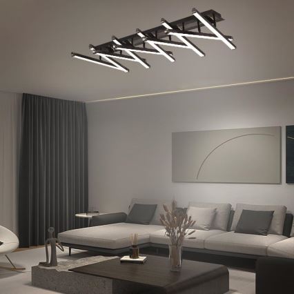 LED Ściemnialny żyrandol natynkowy LED/125W/230V 3000-6500K + pilot zdalnego sterowania