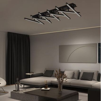 LED Ściemnialny żyrandol natynkowy LED/125W/230V 3000-6500K + pilot zdalnego sterowania