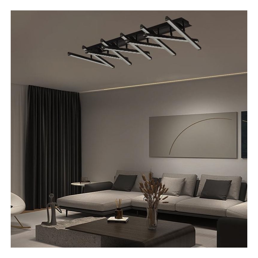 LED Ściemnialny żyrandol natynkowy LED/125W/230V 3000-6500K + pilot zdalnego sterowania