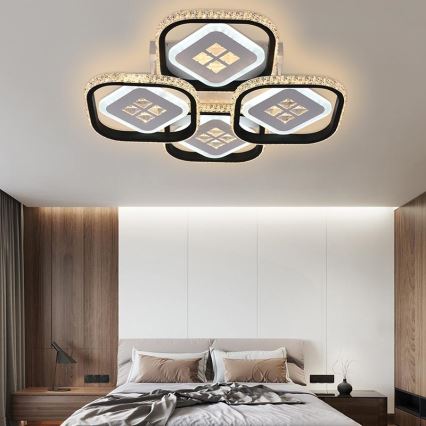 LED Ściemnialny żyrandol natynkowy LED/130W/230V 3000-6500K + pilot