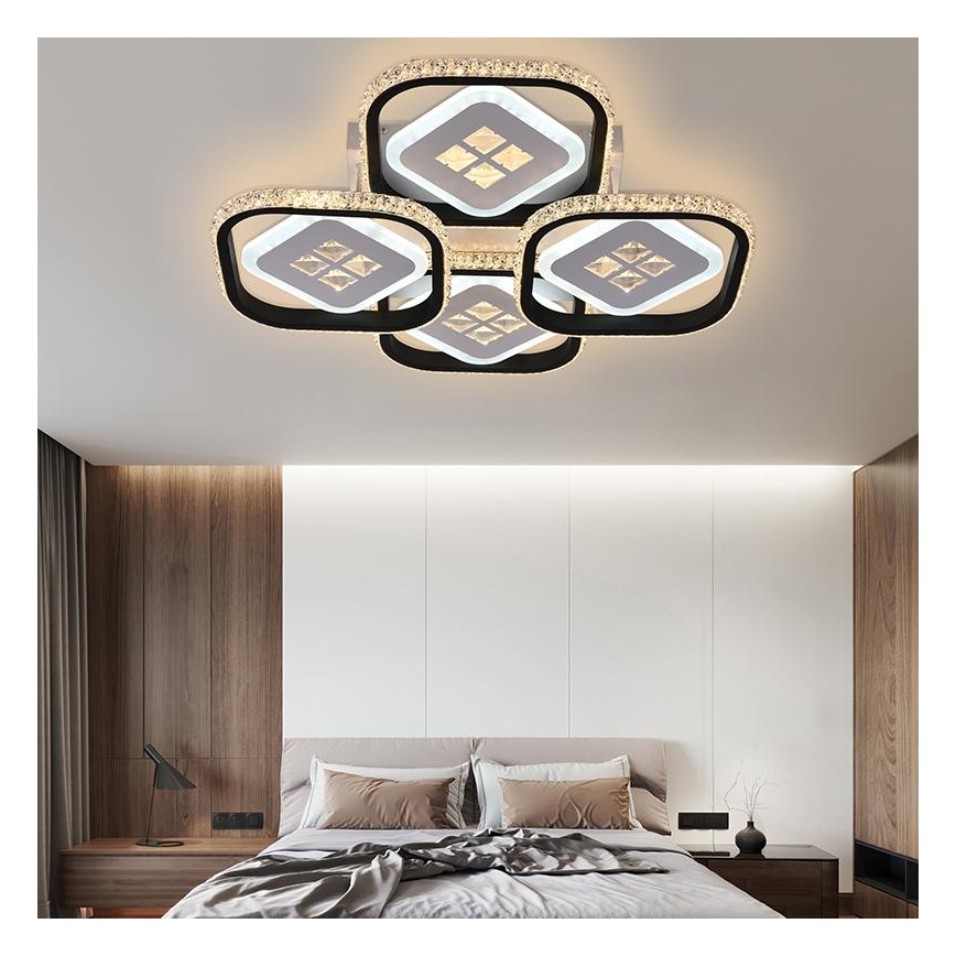 LED Ściemnialny żyrandol natynkowy LED/130W/230V 3000-6500K + pilot