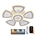 LED Ściemnialny żyrandol natynkowy LED/145W/230V 3000-6500K + pilot zdalnego sterowania