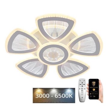 LED Ściemnialny żyrandol natynkowy LED/145W/230V 3000-6500K + pilot zdalnego sterowania