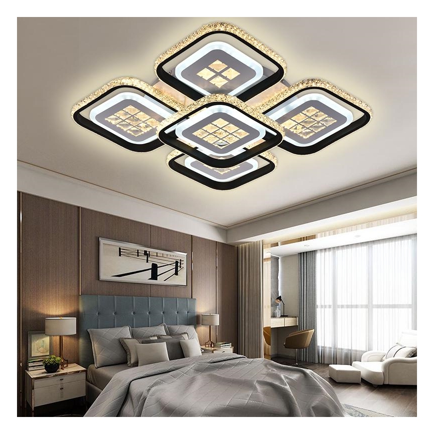 LED Ściemnialny żyrandol natynkowy LED/180W/230V 3000-6500K + pilot