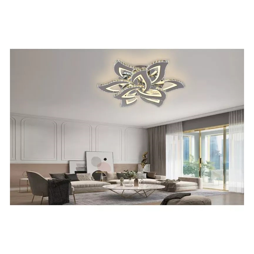 LED Ściemnialny żyrandol natynkowy LED/180W/230V 3000-6500K + pilot zdalnego sterowania
