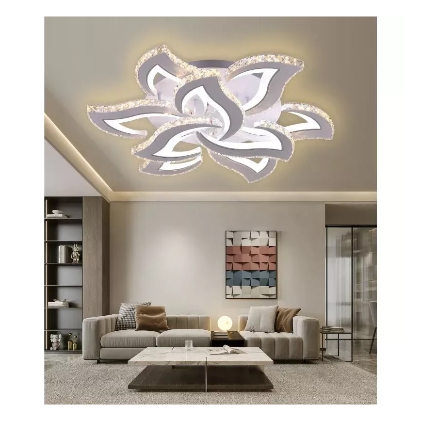 LED Ściemnialny żyrandol natynkowy LED/180W/230V 3000-6500K + pilot zdalnego sterowania