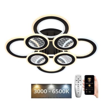 LED Ściemnialny żyrandol natynkowy LED/200W/230V 3000-6500K + pilot zdalnego sterowania