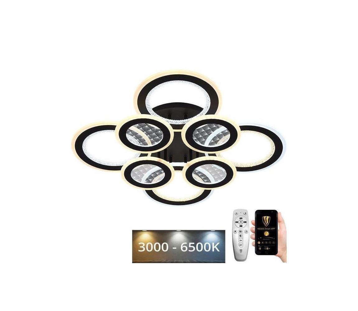 LED Ściemnialny żyrandol natynkowy LED/200W/230V 3000-6500K + pilot zdalnego sterowania