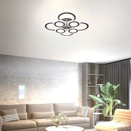 LED Ściemnialny żyrandol natynkowy LED/200W/230V 3000-6500K + pilot zdalnego sterowania