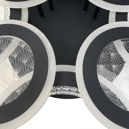 LED Ściemnialny żyrandol natynkowy LED/200W/230V 3000-6500K + pilot zdalnego sterowania