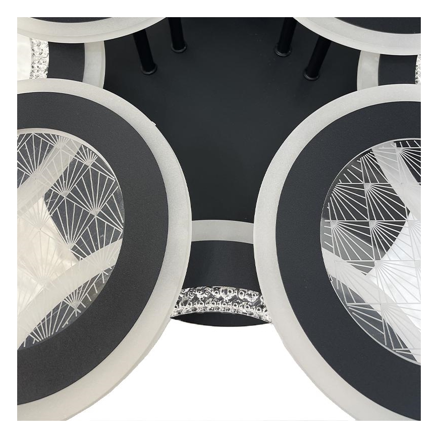 LED Ściemnialny żyrandol natynkowy LED/200W/230V 3000-6500K + pilot zdalnego sterowania