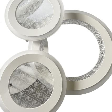 LED Ściemnialny żyrandol natynkowy LED/200W/230V 3000-6500K + pilot zdalnego sterowania