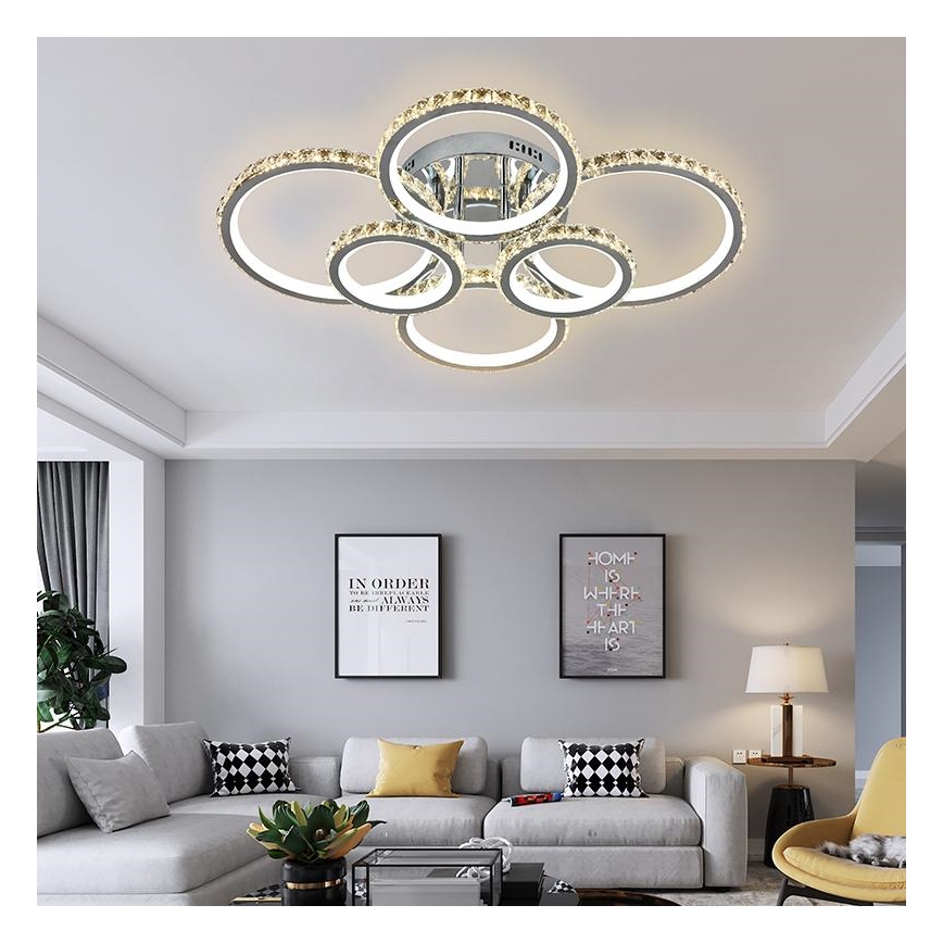 LED Ściemnialny żyrandol natynkowy LED/205W/230V 3000-6500K + pilot