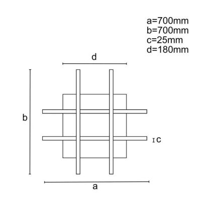 LED Ściemnialny żyrandol natynkowy LED/30W/230V 3000-6500K + pilot zdalnego sterowania