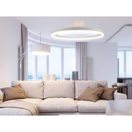LED Ściemnialny żyrandol natynkowy LED/40W/230V 3000-6500K biały + zdalne sterowanie
