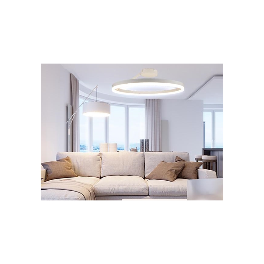 LED Ściemnialny żyrandol natynkowy LED/40W/230V 3000-6500K biały + zdalne sterowanie