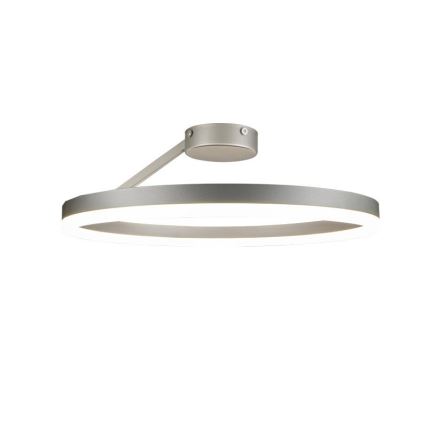 LED Ściemnialny żyrandol natynkowy LED/40W/230V 3000-6500K matowy chrom + zdalne sterowanie
