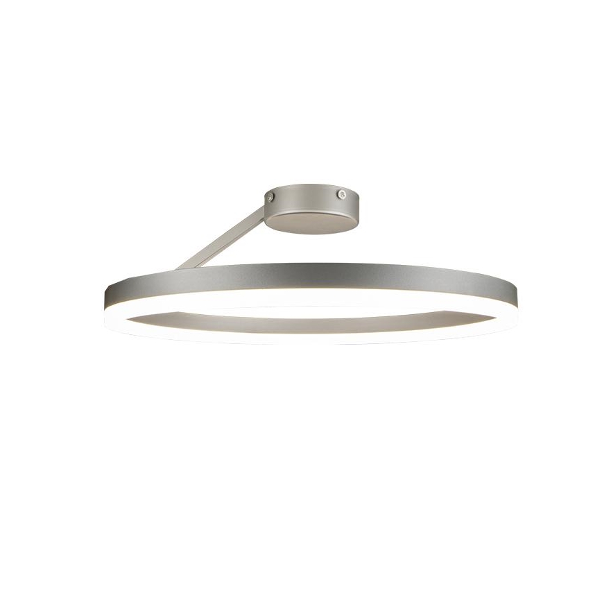 LED Ściemnialny żyrandol natynkowy LED/40W/230V 3000-6500K matowy chrom + zdalne sterowanie