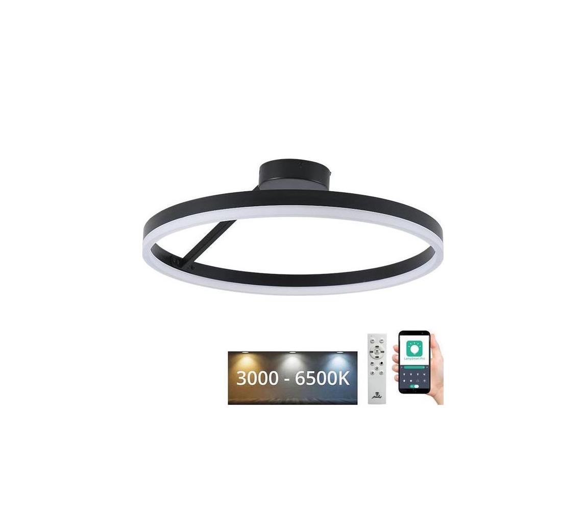 LED Ściemnialny żyrandol natynkowy LED/40W/230V 3000-6500K czarny + zdalne sterowanie