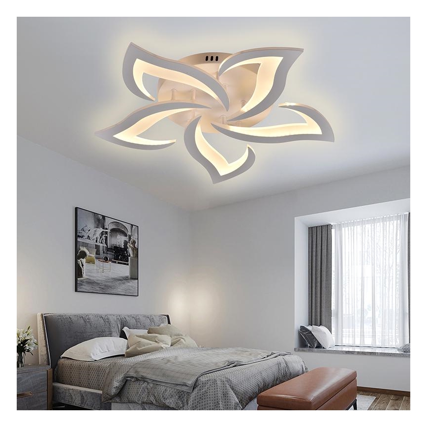 LED Stmívatelný přisazený lustr LED/55W/230V 3000-6500K + dálkové ovládání