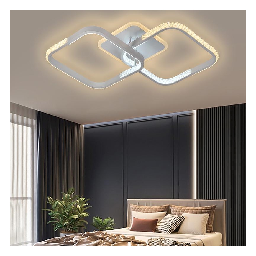 LED Ściemnialny żyrandol natynkowy LED/55W/230V 3000-6500K + pilot