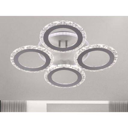 LED Ściemnialny żyrandol natynkowy LED/55W/230V 3000-6500K + pilot zdalnego sterowania