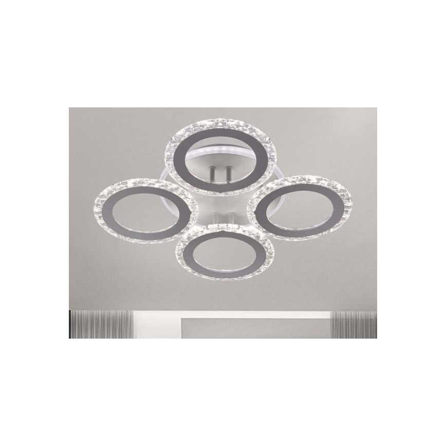 LED Ściemnialny żyrandol natynkowy LED/55W/230V 3000-6500K + pilot zdalnego sterowania
