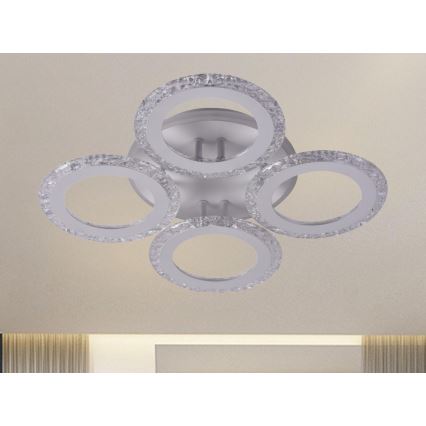 LED Ściemnialny żyrandol natynkowy LED/55W/230V 3000-6500K + pilot zdalnego sterowania
