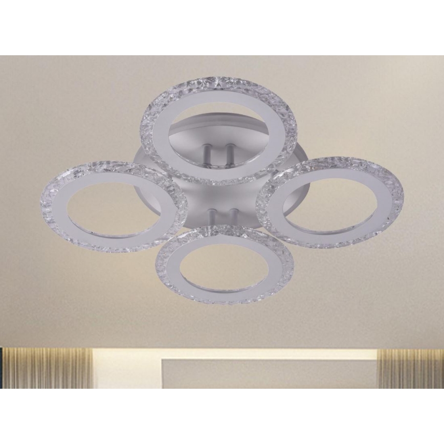 LED Ściemnialny żyrandol natynkowy LED/55W/230V 3000-6500K + pilot zdalnego sterowania