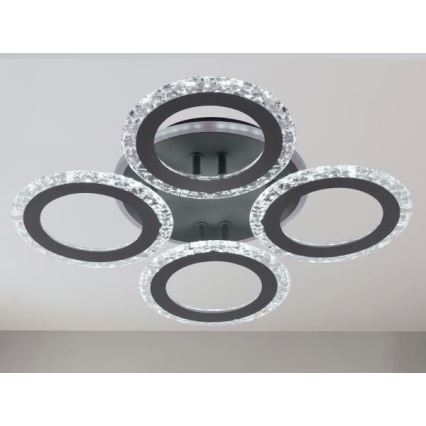 LED Ściemnialny żyrandol natynkowy LED/55W/230V 3000-6500K + pilot zdalnego sterowania