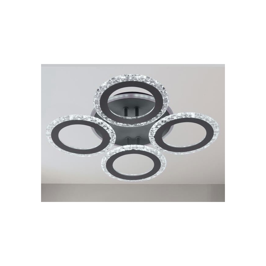 LED Ściemnialny żyrandol natynkowy LED/55W/230V 3000-6500K + pilot zdalnego sterowania