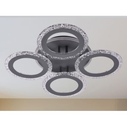 LED Ściemnialny żyrandol natynkowy LED/55W/230V 3000-6500K + pilot zdalnego sterowania