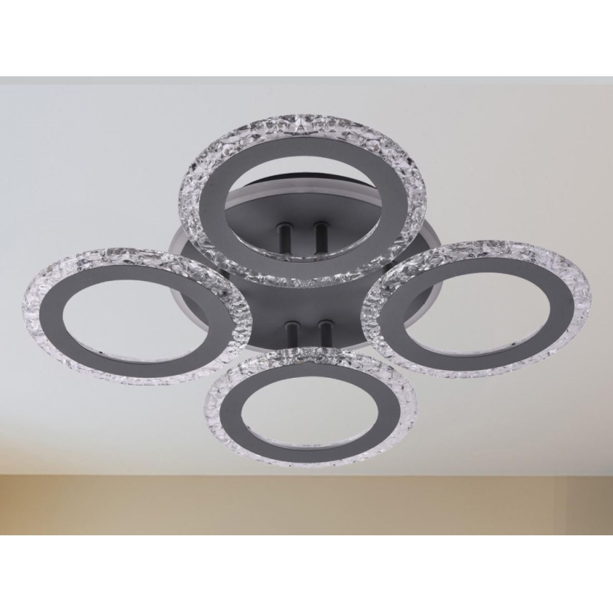 LED Ściemnialny żyrandol natynkowy LED/55W/230V 3000-6500K + pilot zdalnego sterowania