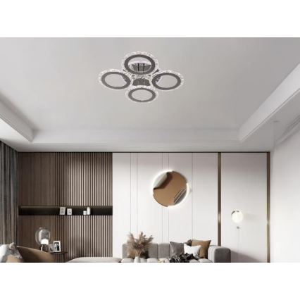 LED Ściemnialny żyrandol natynkowy LED/55W/230V 3000-6500K + pilot zdalnego sterowania