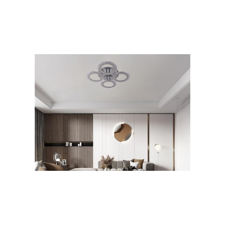 LED Ściemnialny żyrandol natynkowy LED/55W/230V 3000-6500K + pilot zdalnego sterowania